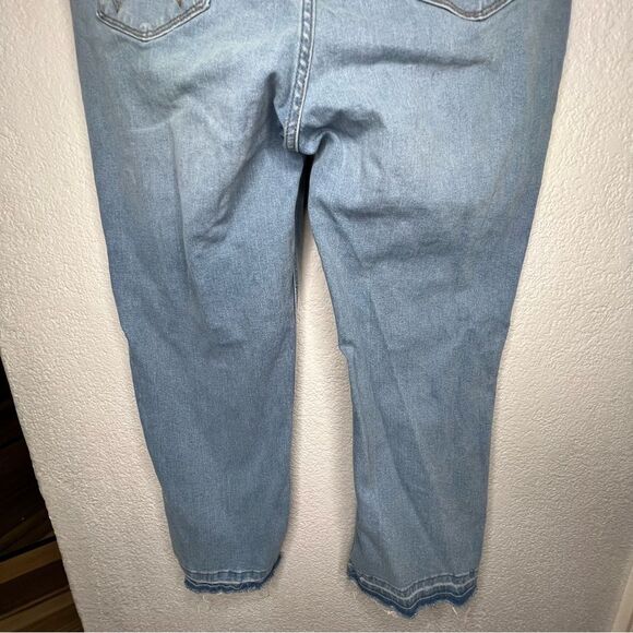 Wrangler High Rise True Straight Cropped Light Blue Women’s Plus Jeans Sz 16/26 - Picture 6 of 13